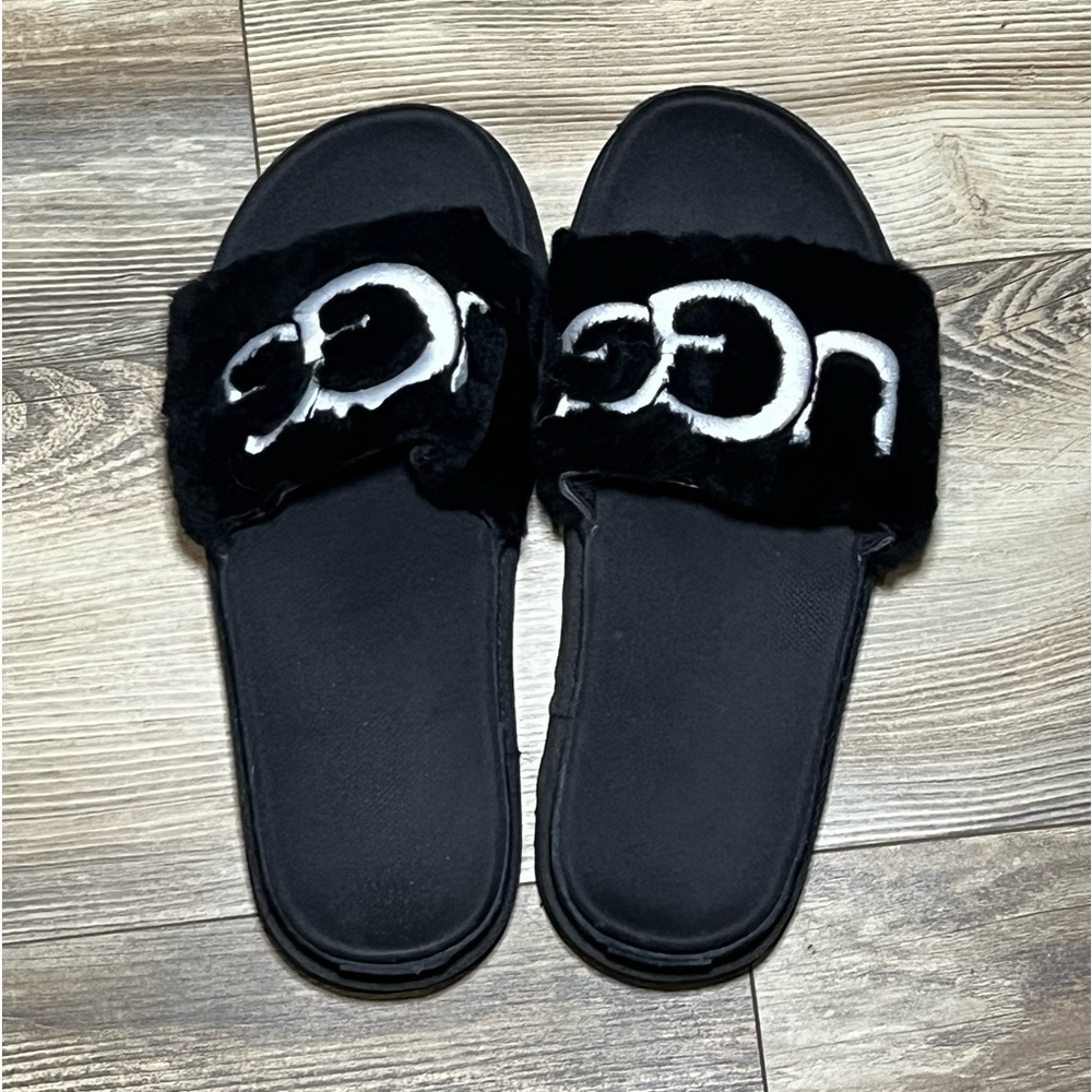 UGG platform slide sandals